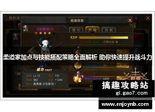 柔道家加点与技能搭配策略全面解析 助你快速提升战斗力